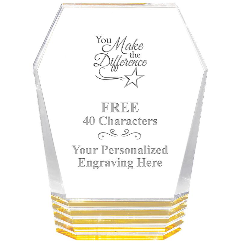 5" MONUMENT GOLD ROCKWELL ACRY