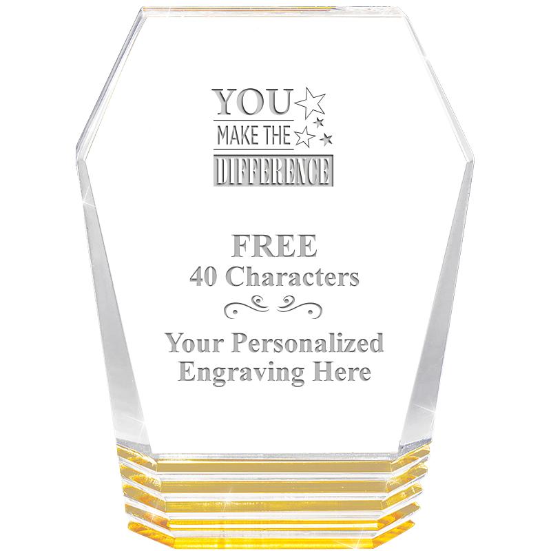 5" MONUMENT GOLD ROCKWELL ACRY