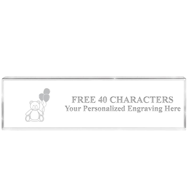 2.25" DESK NAMEPLATE ACRYLIC