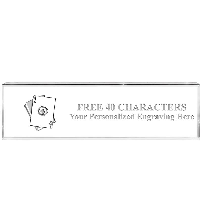 2.25" DESK NAMEPLATE ACRYLIC