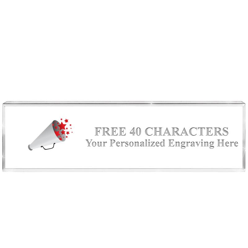 2.25" DESK NAMEPLATE ACRYLIC