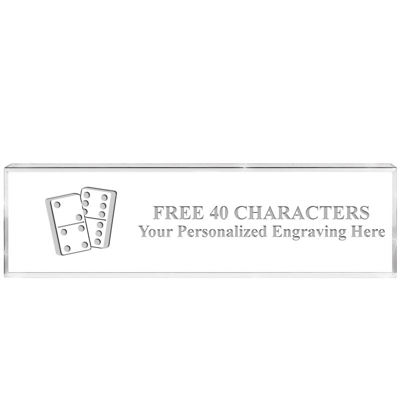 2.25" DESK NAMEPLATE ACRYLIC