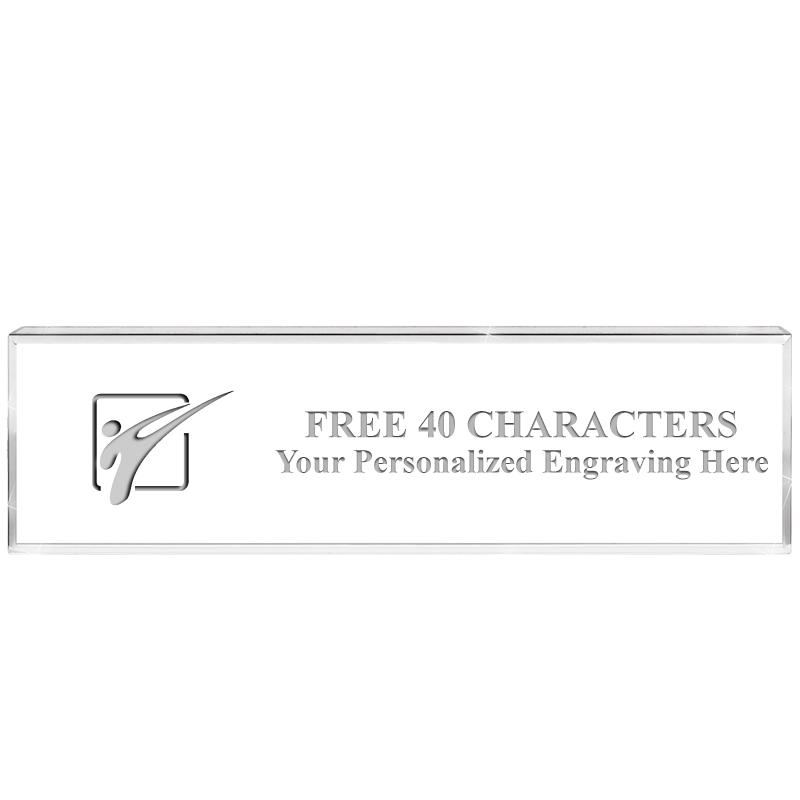 2.25" DESK NAMEPLATE ACRYLIC