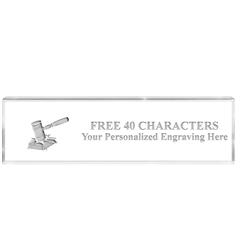 2.25" DESK NAMEPLATE ACRYLIC