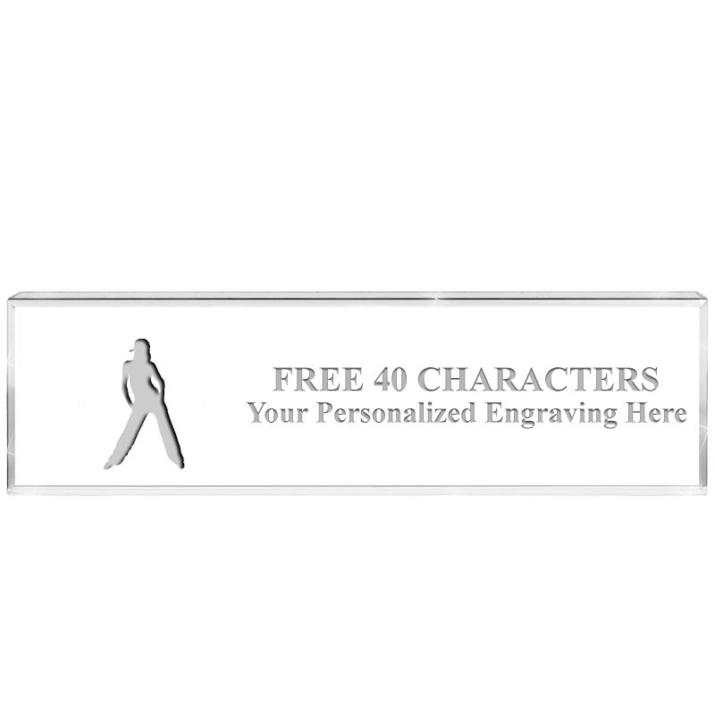 2.25" DESK NAMEPLATE ACRYLIC