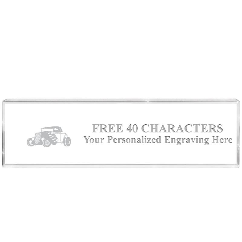 2.25" DESK NAMEPLATE ACRYLIC