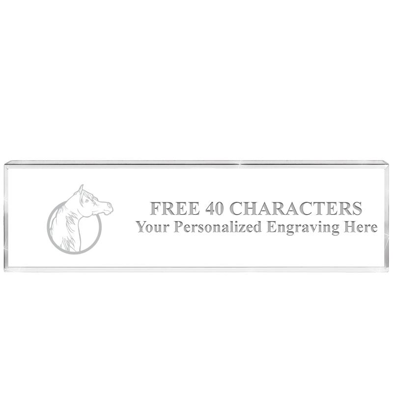 2.25" DESK NAMEPLATE ACRYLIC