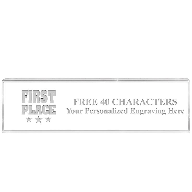 2.25" DESK NAMEPLATE ACRYLIC