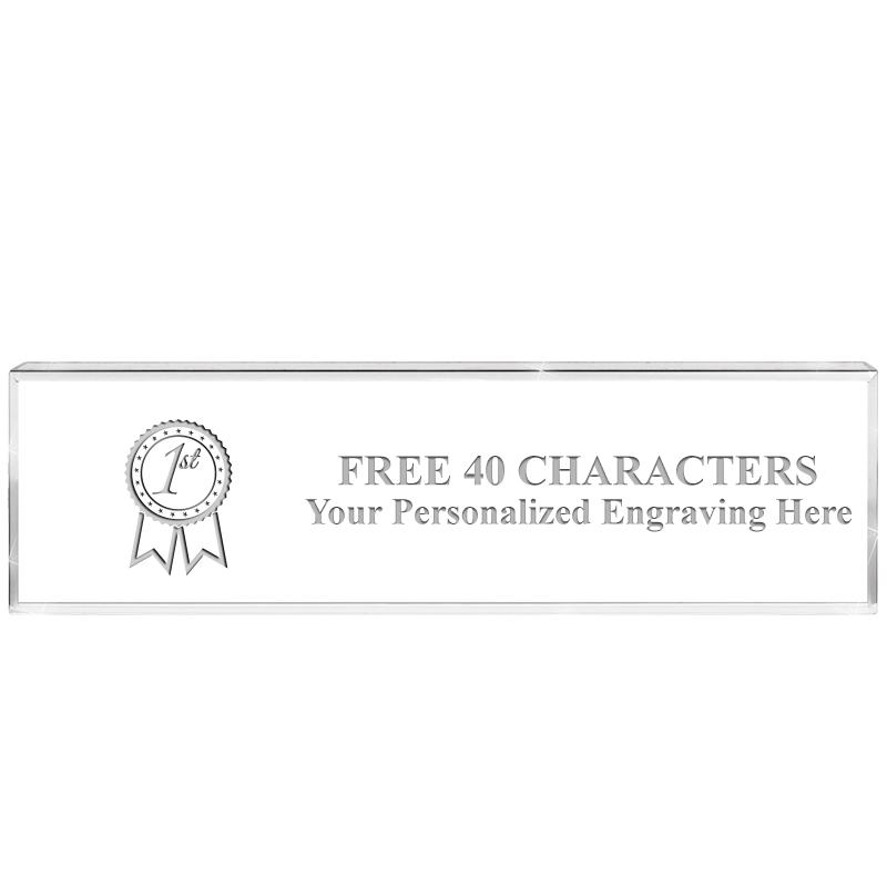 2.25" DESK NAMEPLATE ACRYLIC