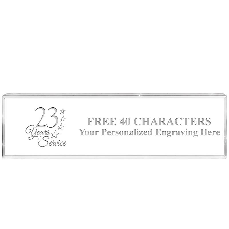 2.25" DESK NAMEPLATE ACRYLIC