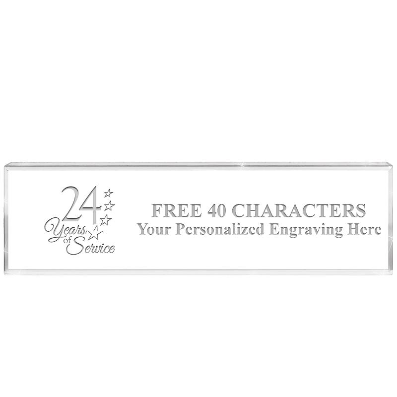 2.25" DESK NAMEPLATE ACRYLIC