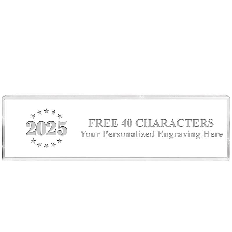 2.25" DESK NAMEPLATE ACRYLIC