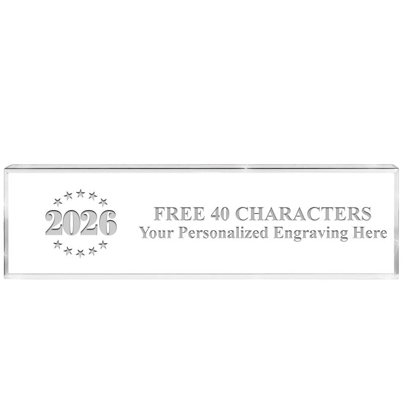 2.25" DESK NAMEPLATE ACRYLIC