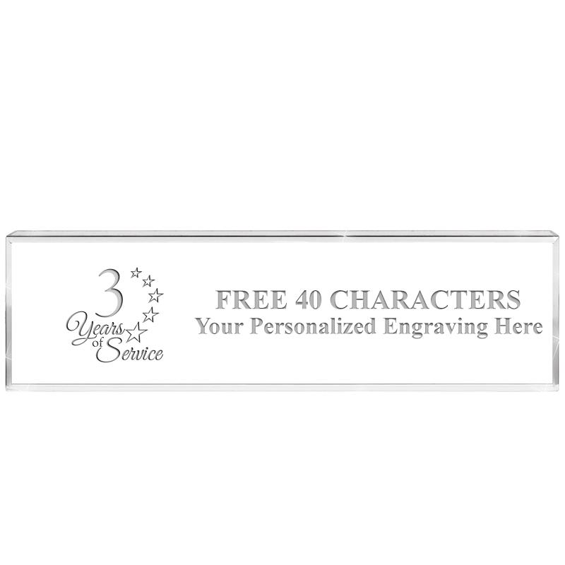 2.25" DESK NAMEPLATE ACRYLIC