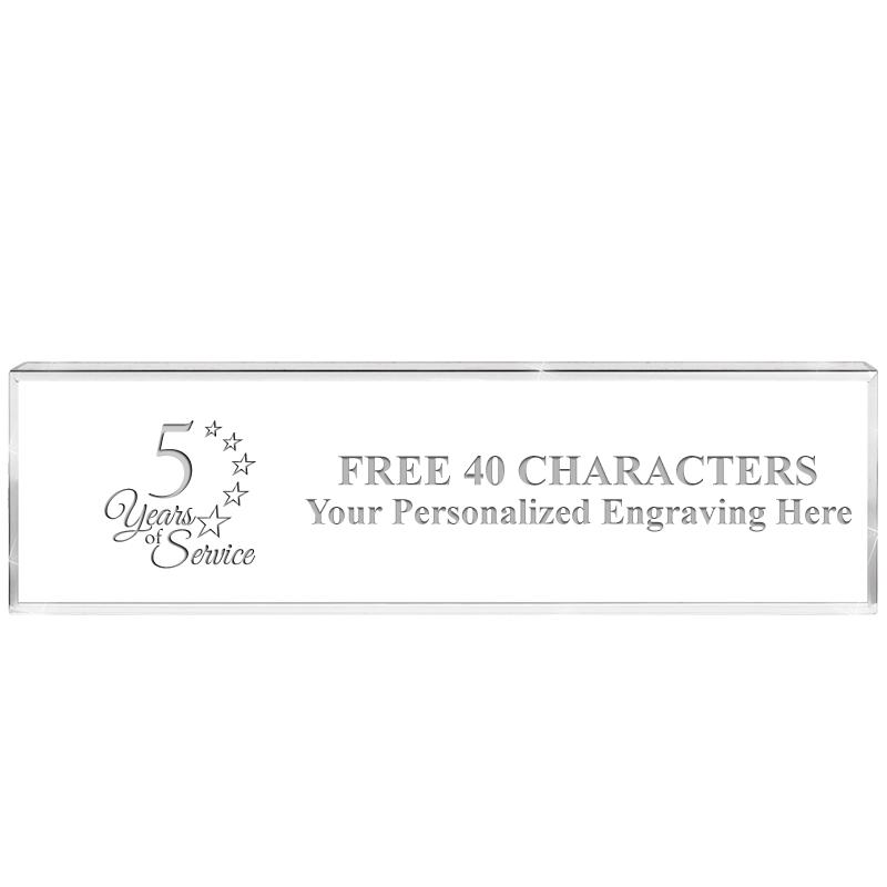 2.25" DESK NAMEPLATE ACRYLIC