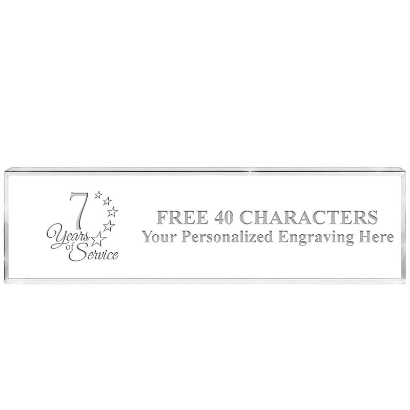 2.25" DESK NAMEPLATE ACRYLIC