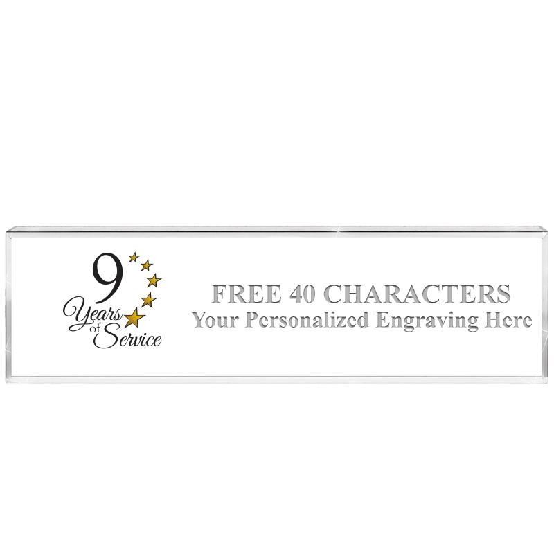 2.25" DESK NAMEPLATE ACRYLIC