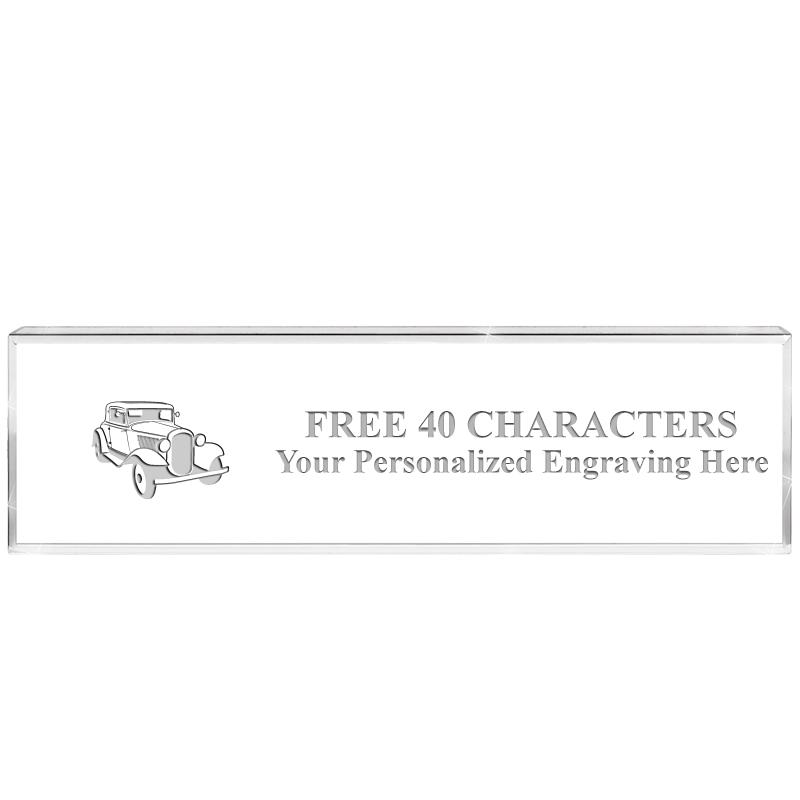 2.25" DESK NAMEPLATE ACRYLIC