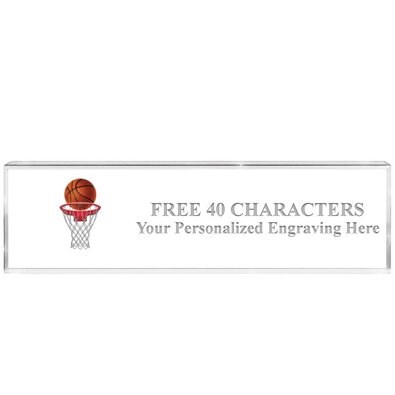 2.25" DESK NAMEPLATE ACRYLIC