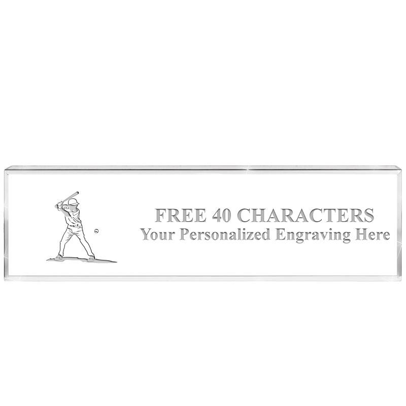 2.25" DESK NAMEPLATE ACRYLIC