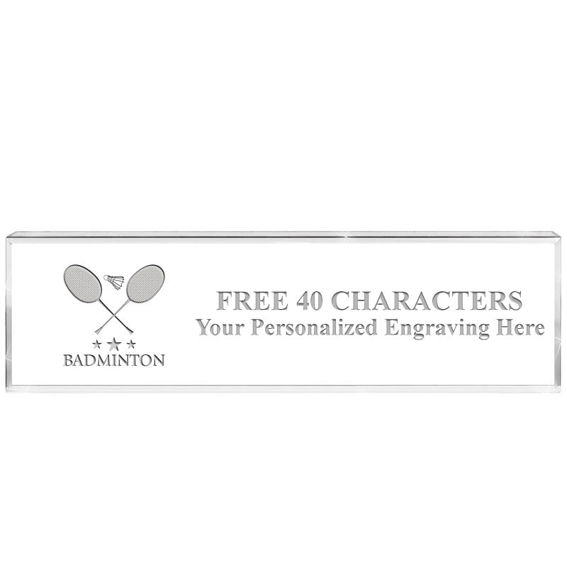 2.25" DESK NAMEPLATE ACRYLIC