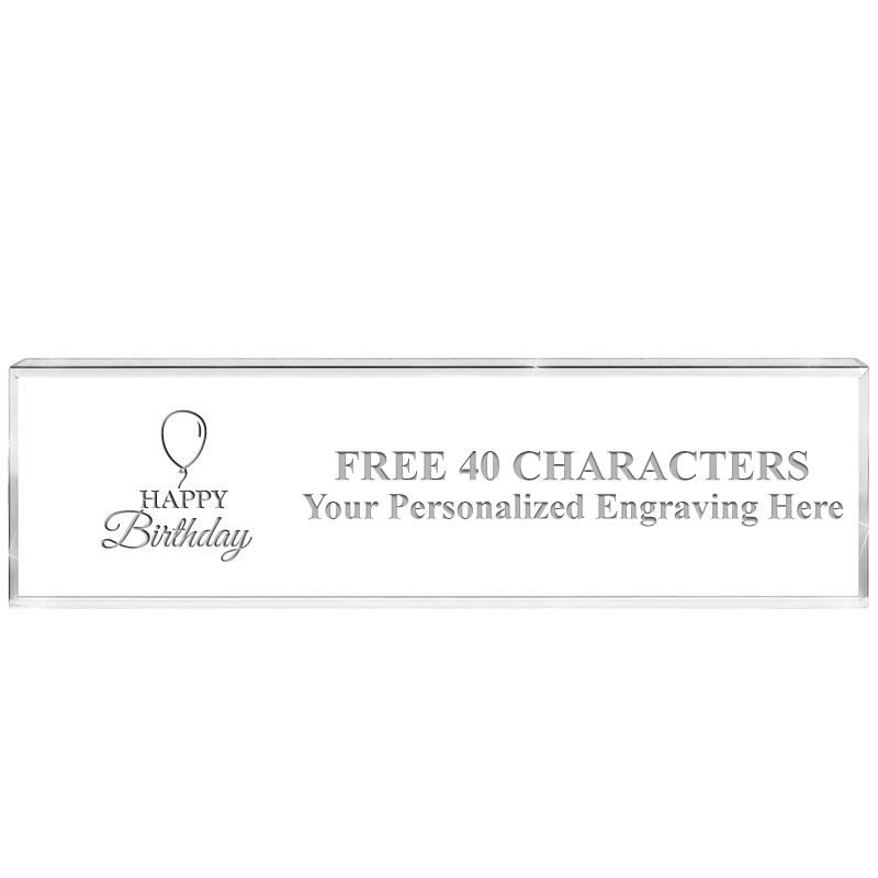 2.25" DESK NAMEPLATE ACRYLIC