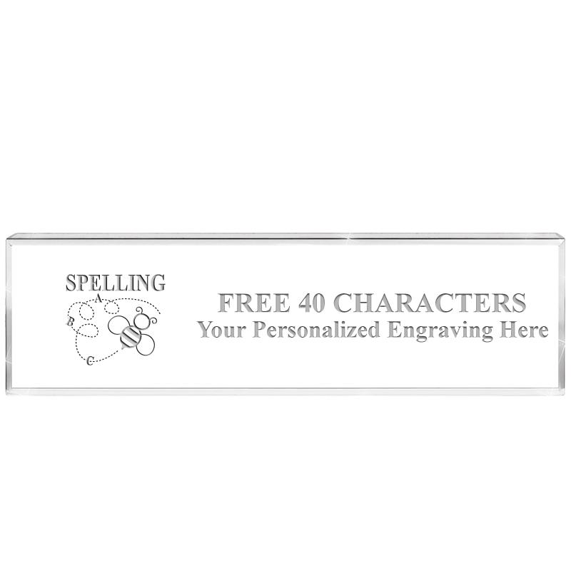 2.25" DESK NAMEPLATE ACRYLIC