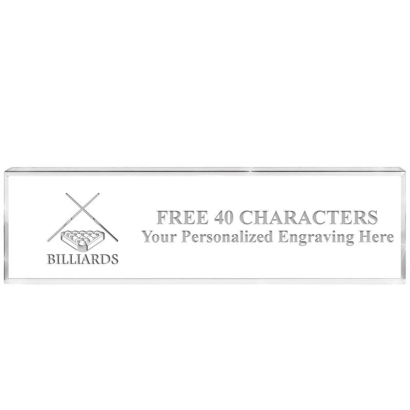 2.25" DESK NAMEPLATE ACRYLIC