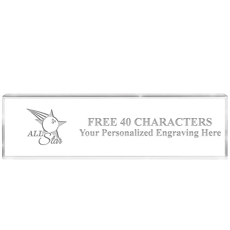 2.25" DESK NAMEPLATE ACRYLIC