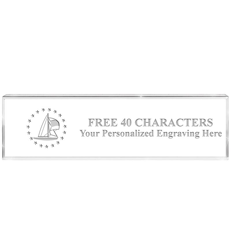 2.25" DESK NAMEPLATE ACRYLIC