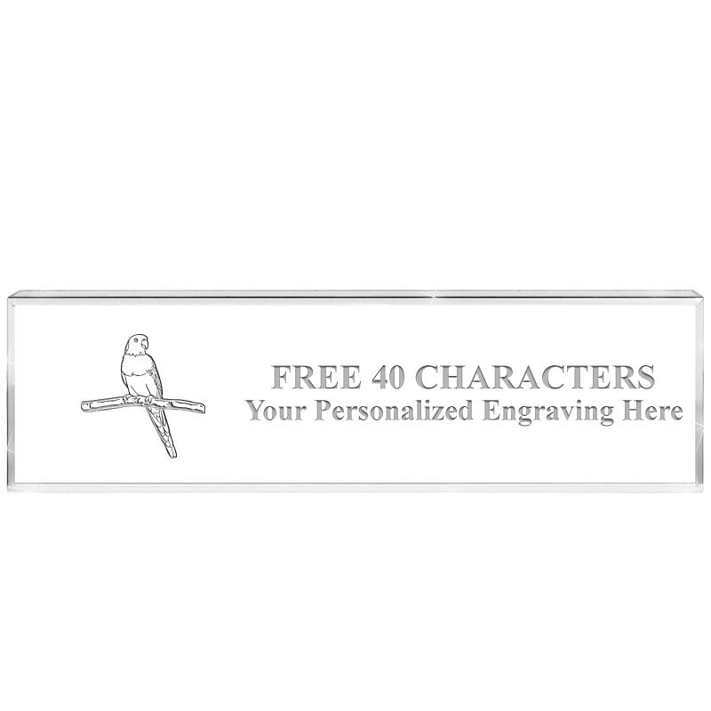 2.25" DESK NAMEPLATE ACRYLIC