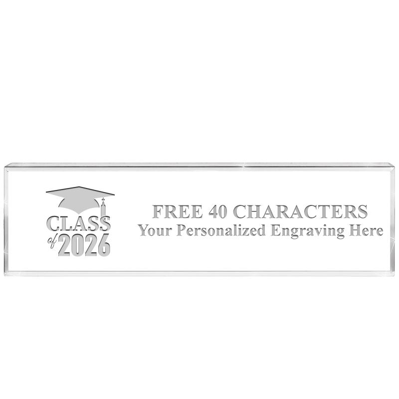 2.25" DESK NAMEPLATE ACRYLIC