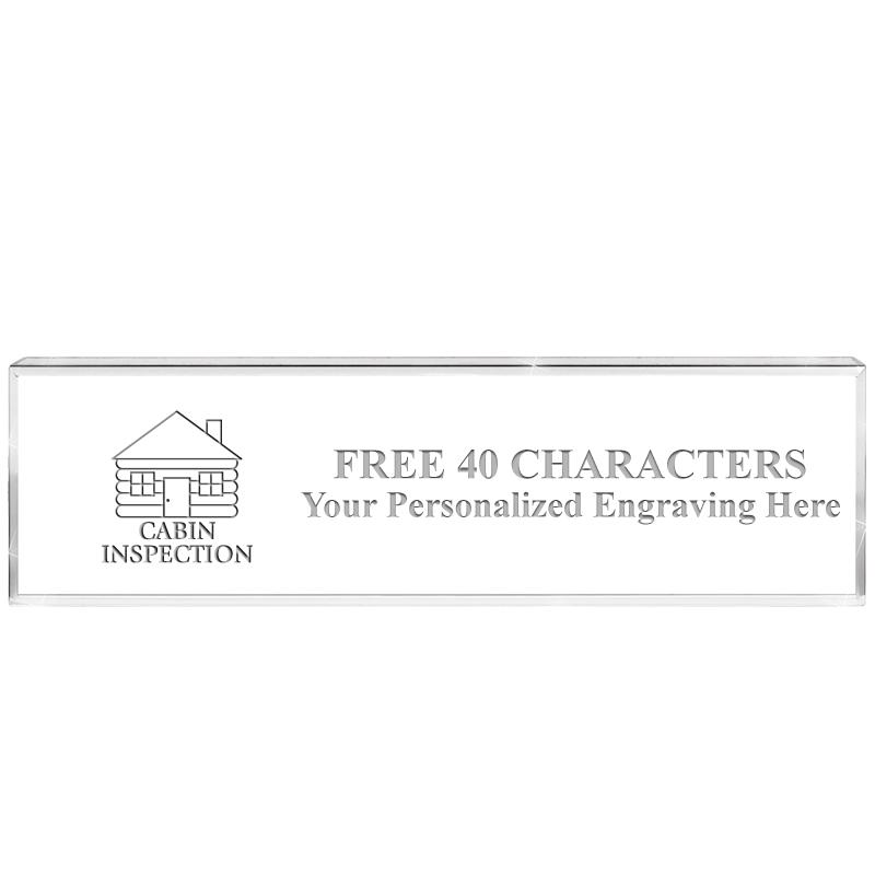 2.25" DESK NAMEPLATE ACRYLIC