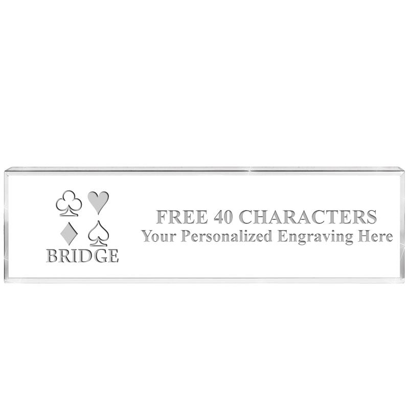 2.25" DESK NAMEPLATE ACRYLIC