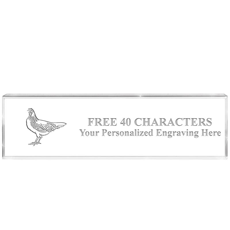 2.25" DESK NAMEPLATE ACRYLIC