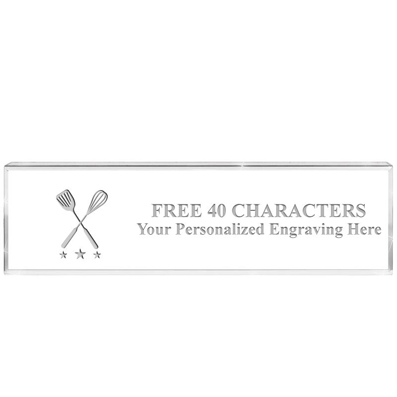 2.25" DESK NAMEPLATE ACRYLIC