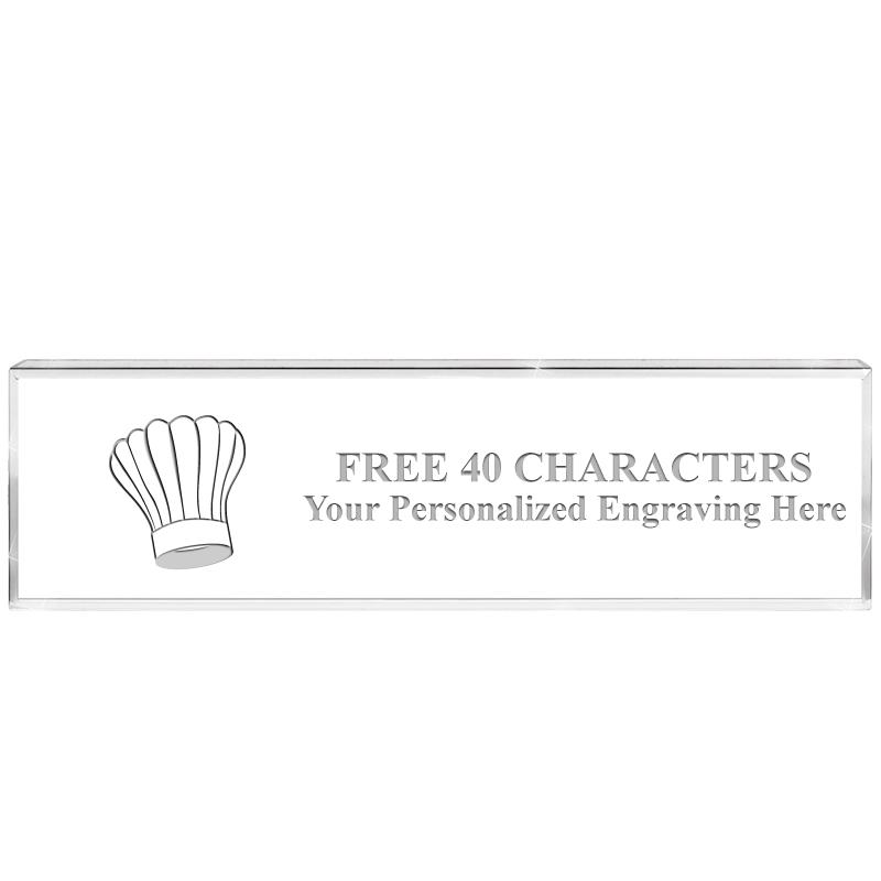 2.25" DESK NAMEPLATE ACRYLIC