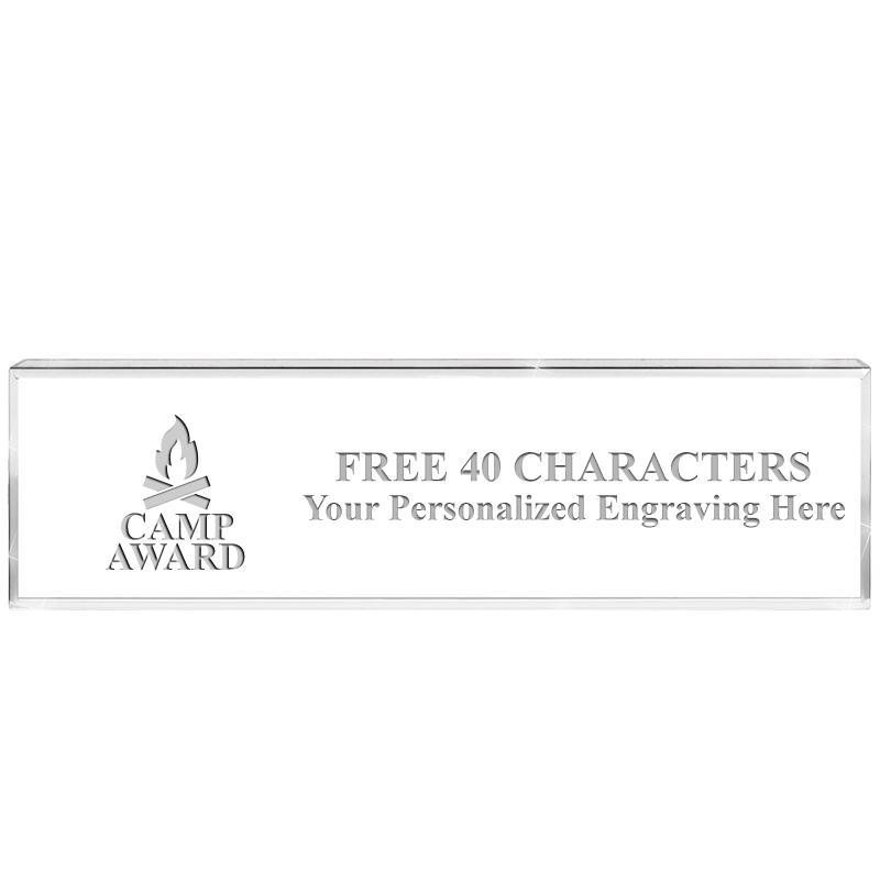 2.25" DESK NAMEPLATE ACRYLIC