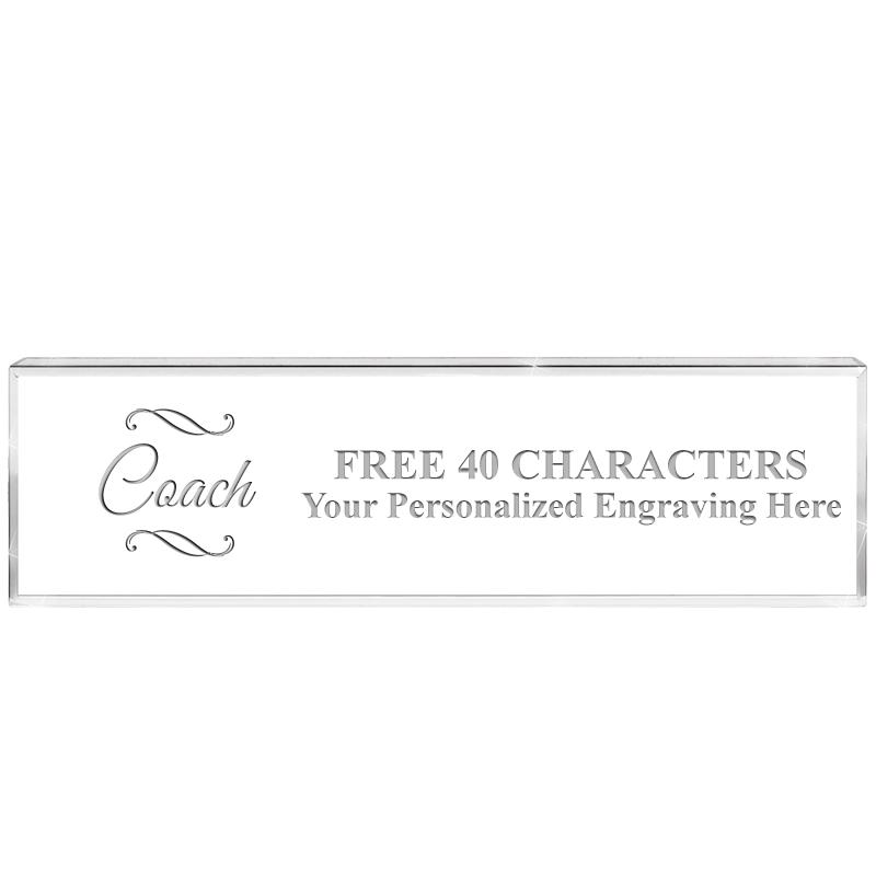 2.25" DESK NAMEPLATE ACRYLIC