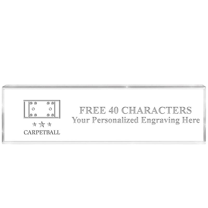 2.25" DESK NAMEPLATE ACRYLIC