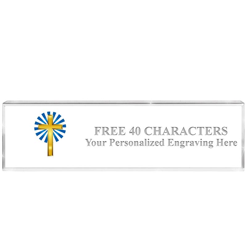 2.25" DESK NAMEPLATE ACRYLIC