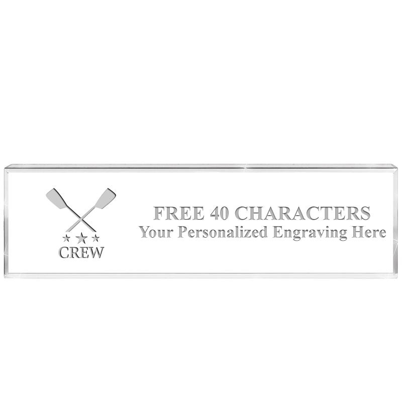 2.25" DESK NAMEPLATE ACRYLIC