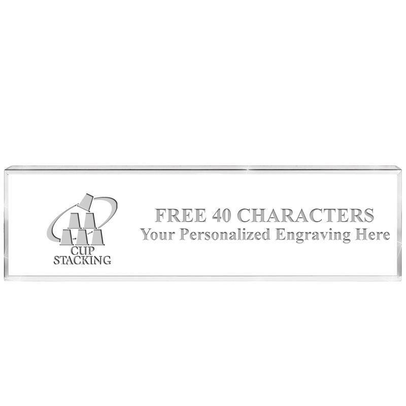 2.25" DESK NAMEPLATE ACRYLIC