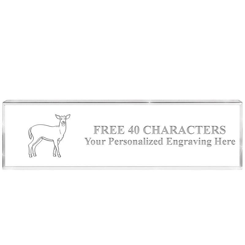 2.25" DESK NAMEPLATE ACRYLIC