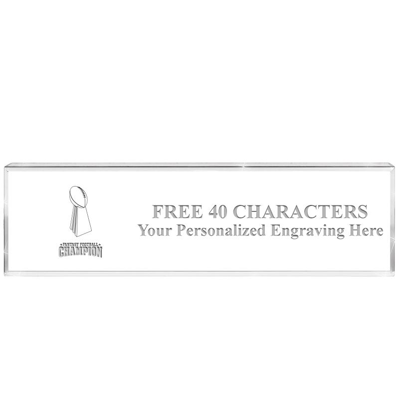 2.25" DESK NAMEPLATE ACRYLIC