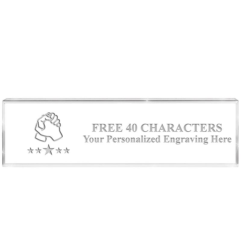 2.25" DESK NAMEPLATE ACRYLIC