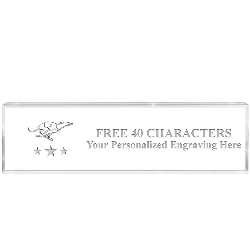 2.25" DESK NAMEPLATE ACRYLIC