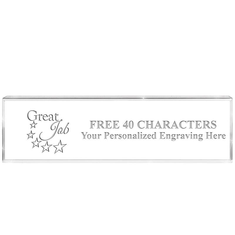 2.25" DESK NAMEPLATE ACRYLIC