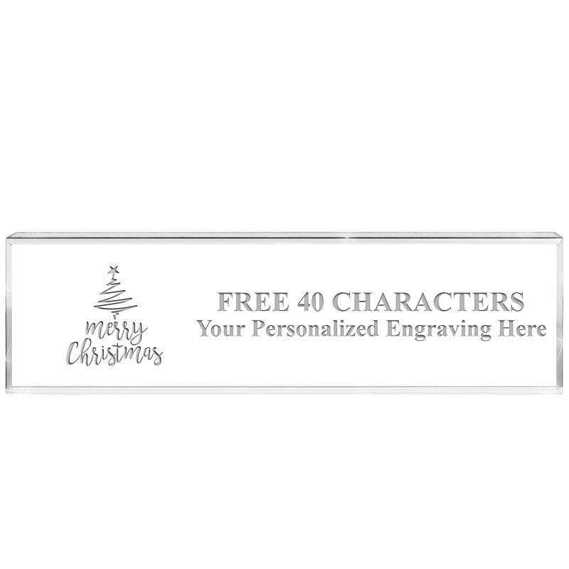 2.25" DESK NAMEPLATE ACRYLIC