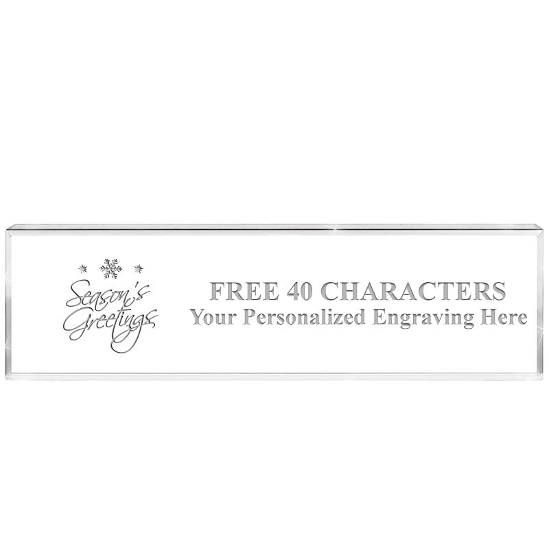 2.25" DESK NAMEPLATE ACRYLIC